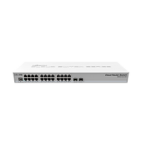 [SW.MKT.01] De CRS326-24G-2S+RM is een SwOS/RouterOS-aangedreven 24-poorts Gigabit Ethernet-switch met twee SFP+ poorten